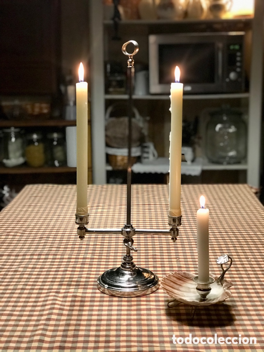 Antig&uuml;edades: Candelabro Extensible Pps. XX - Foto 1