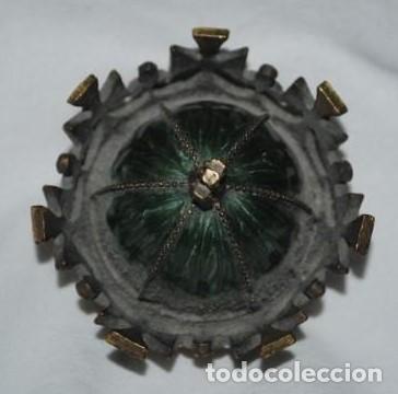 Antig&uuml;edades: CORONA ESMALTADA COMO NUEVA - Foto 4
