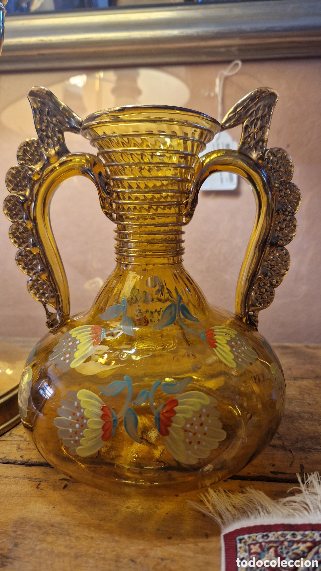 Antig&uuml;edades: Jarr&oacute;n Cirera cristal soplado