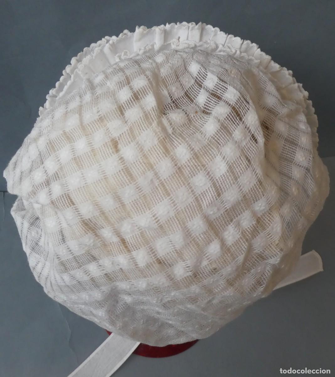 Antig&uuml;edades: ANTIGUO GORRO DE ENCAJE PPIO.S.XX - Foto 6