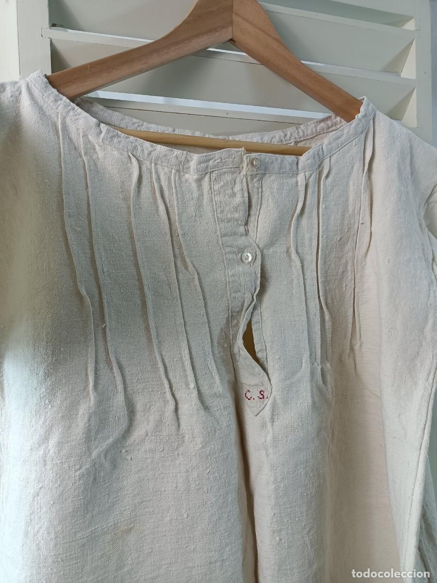 Antig&uuml;edades: ANTIGUA CAMISA DE LINO - Foto 2