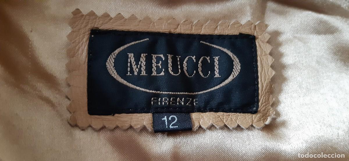 Antig&uuml;edades: ABRIGO DE PIEL MARRON CLARO. MARCA MEUCCI. - Foto 6