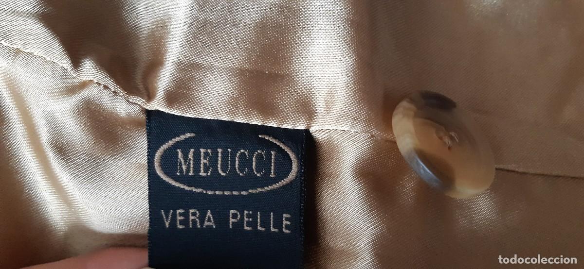 Antig&uuml;edades: ABRIGO DE PIEL MARRON CLARO. MARCA MEUCCI. - Foto 7