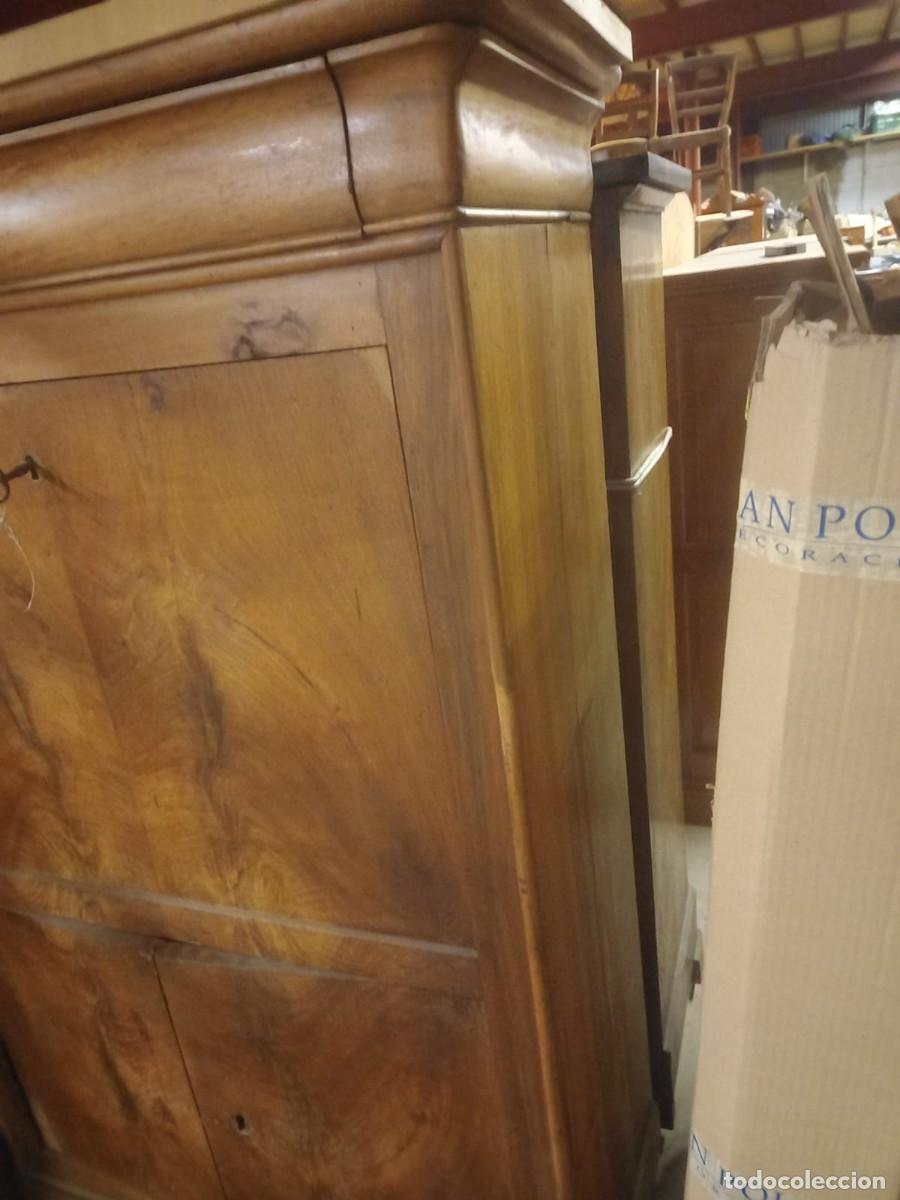 Antig&uuml;edades: Escritorio. Abattant. Nogal.XIX - Foto 6