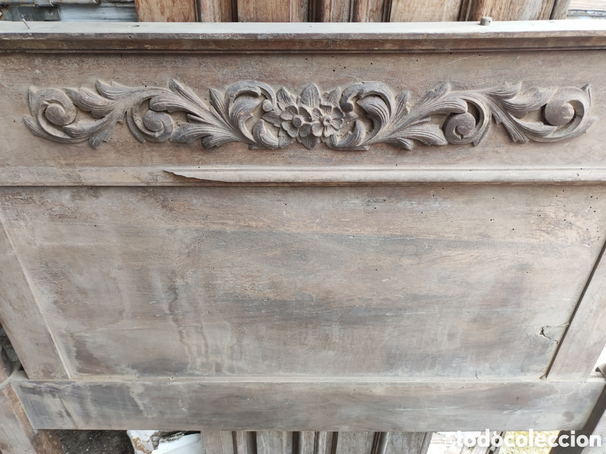 Antig&uuml;edades: Cabecero de cama para restaurar - Foto 2