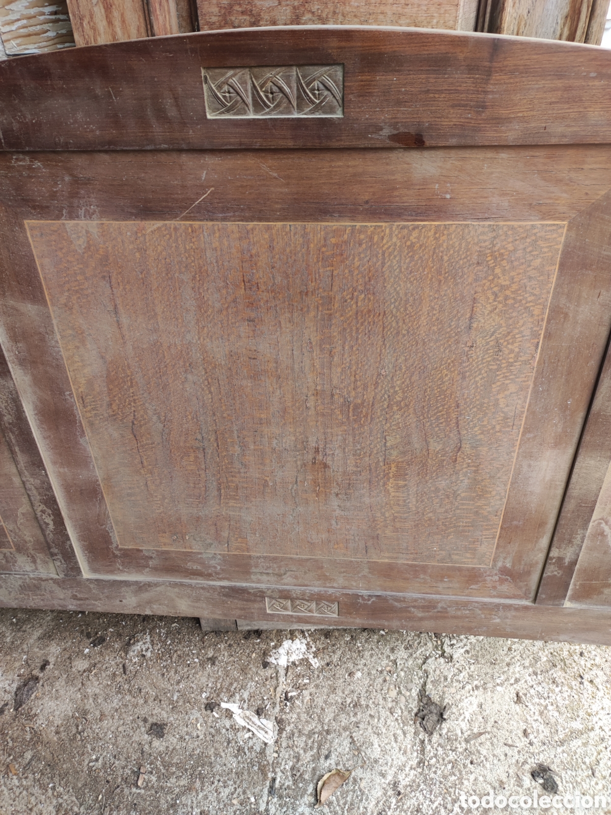 Antig&uuml;edades: Cabecero de cama para restaurar - Foto 3