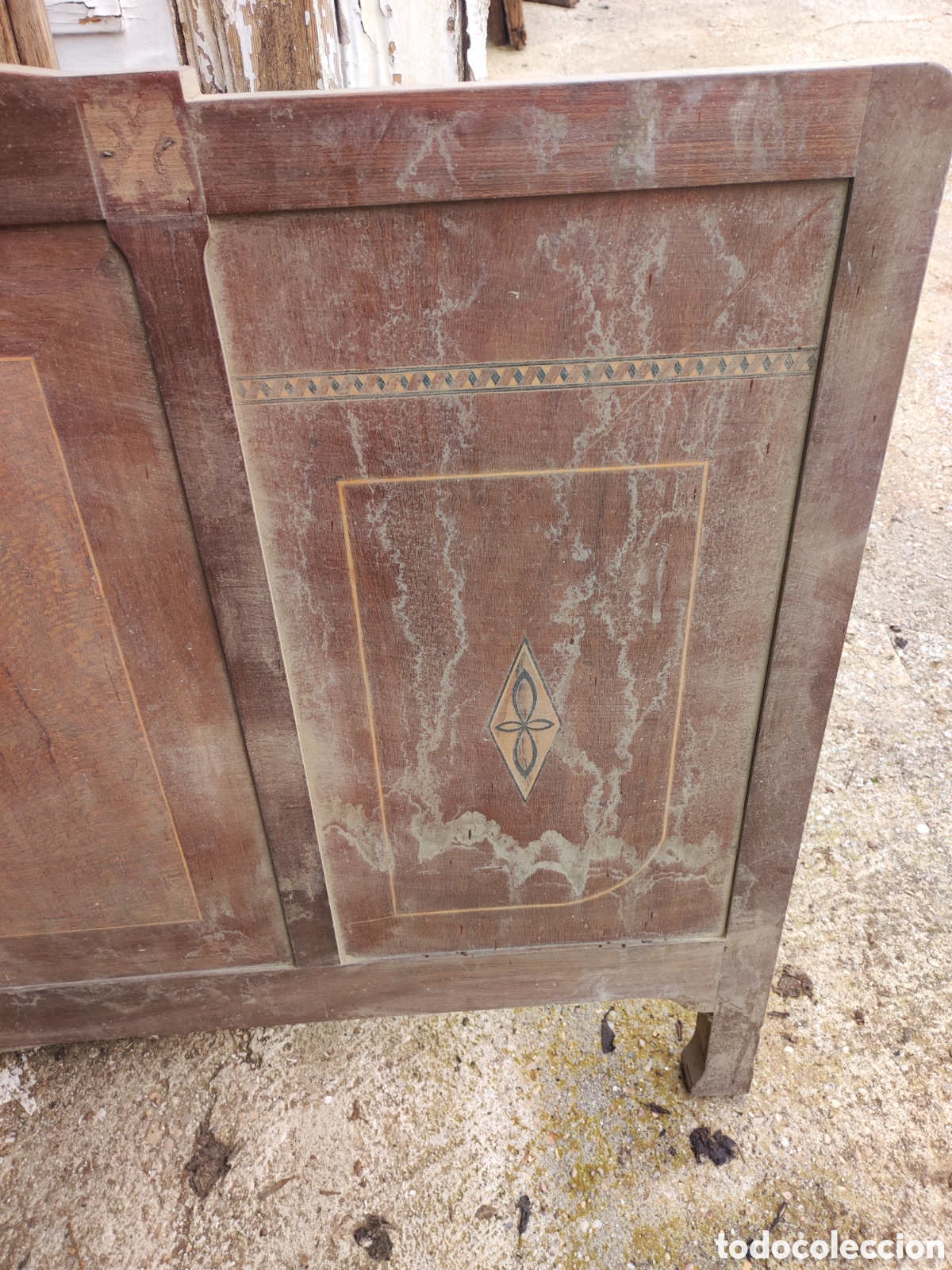 Antig&uuml;edades: Cabecero de cama para restaurar - Foto 4