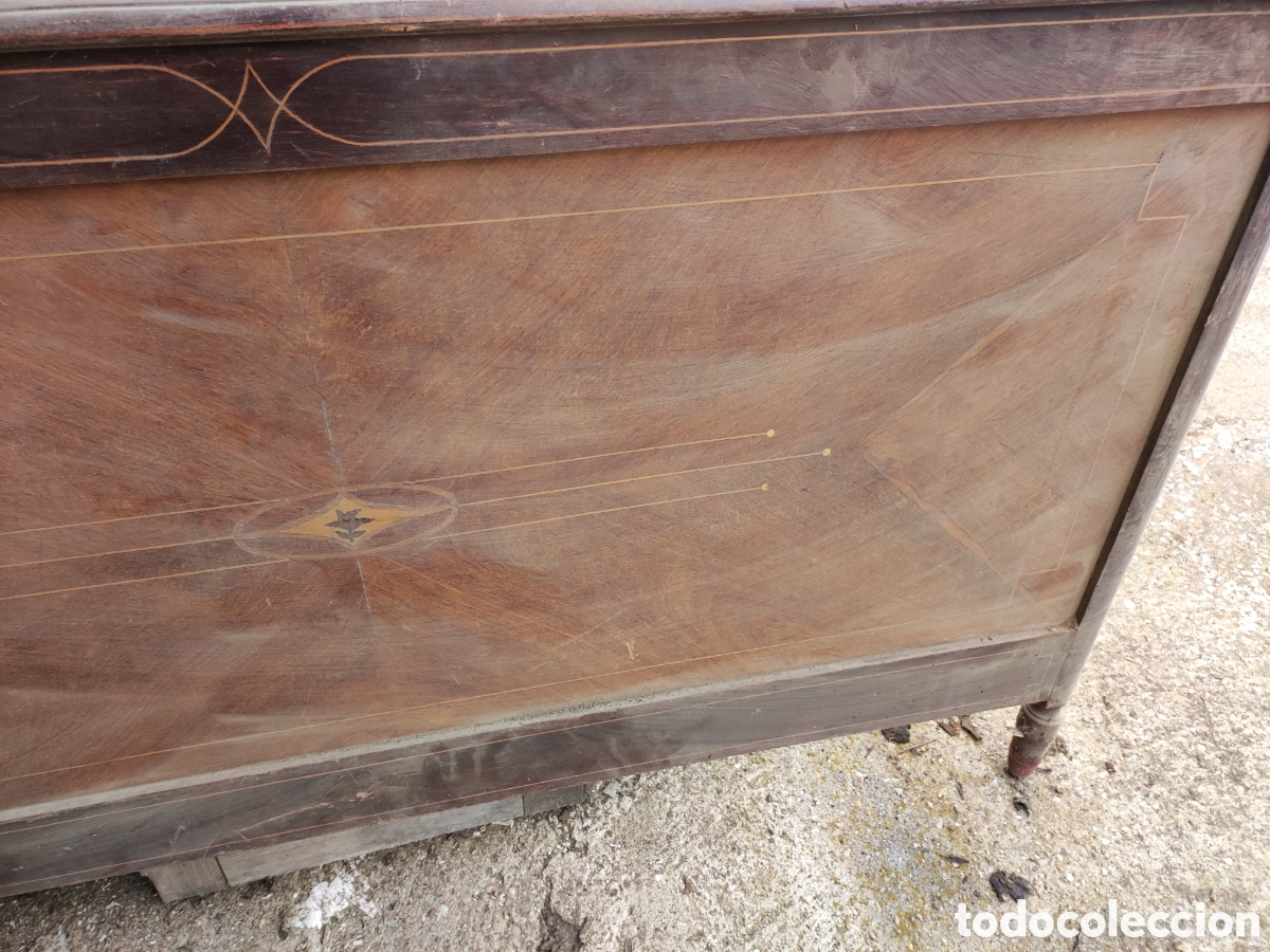 Antig&uuml;edades: Cabecero de cama para restaurar - Foto 3