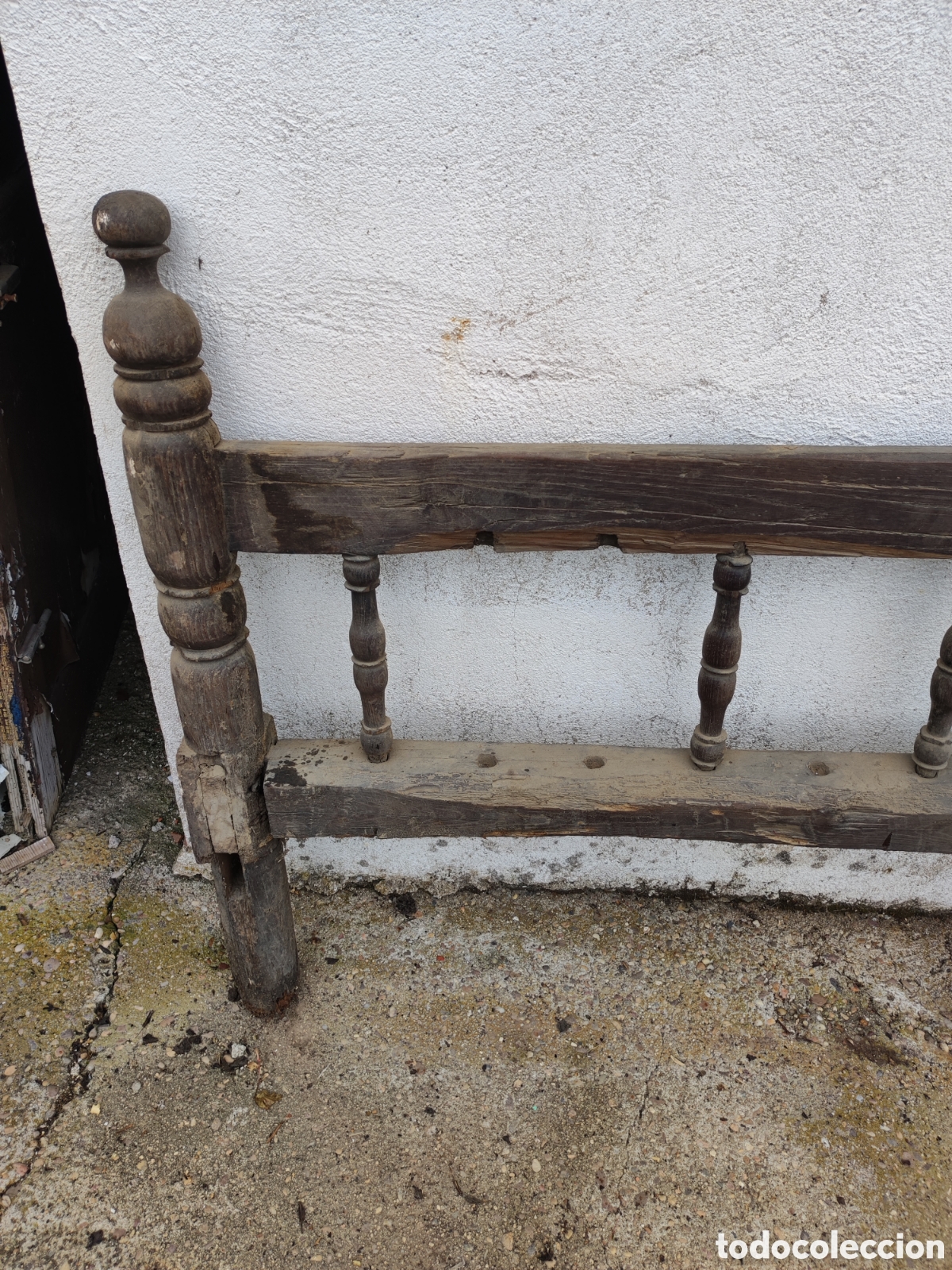 Antig&uuml;edades: Cabecero de cama para restaurar - Foto 3