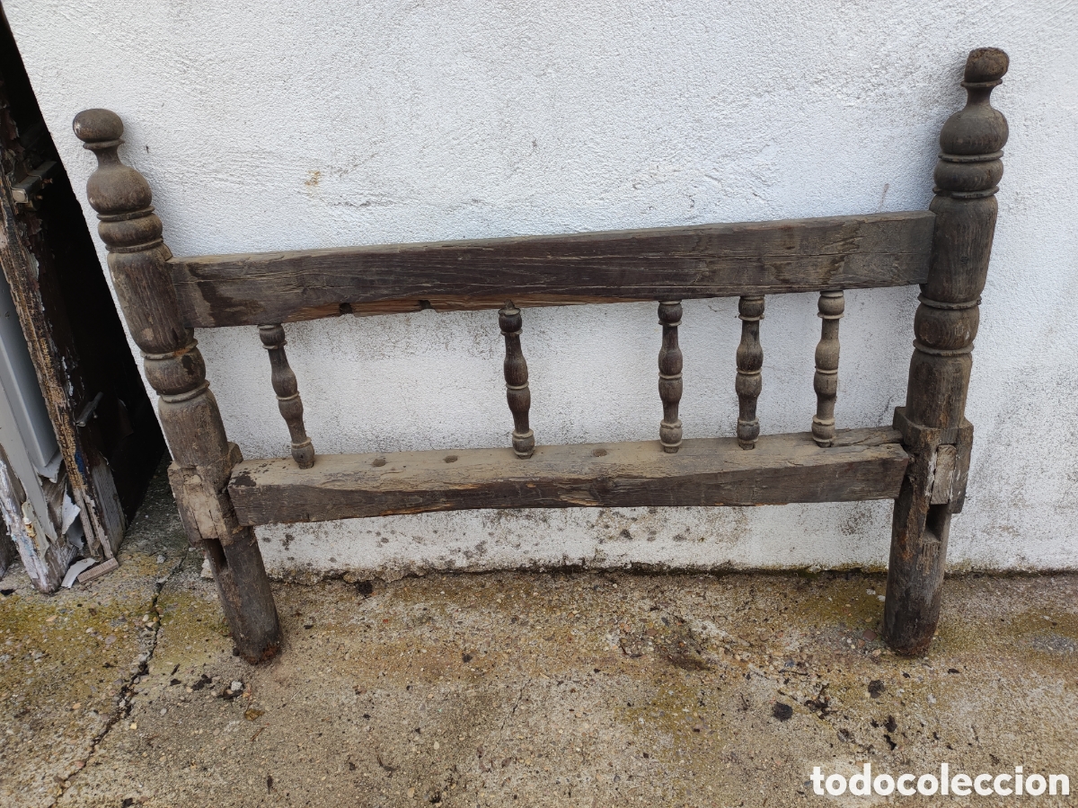 Antig&uuml;edades: Cabecero de cama para restaurar - Foto 1