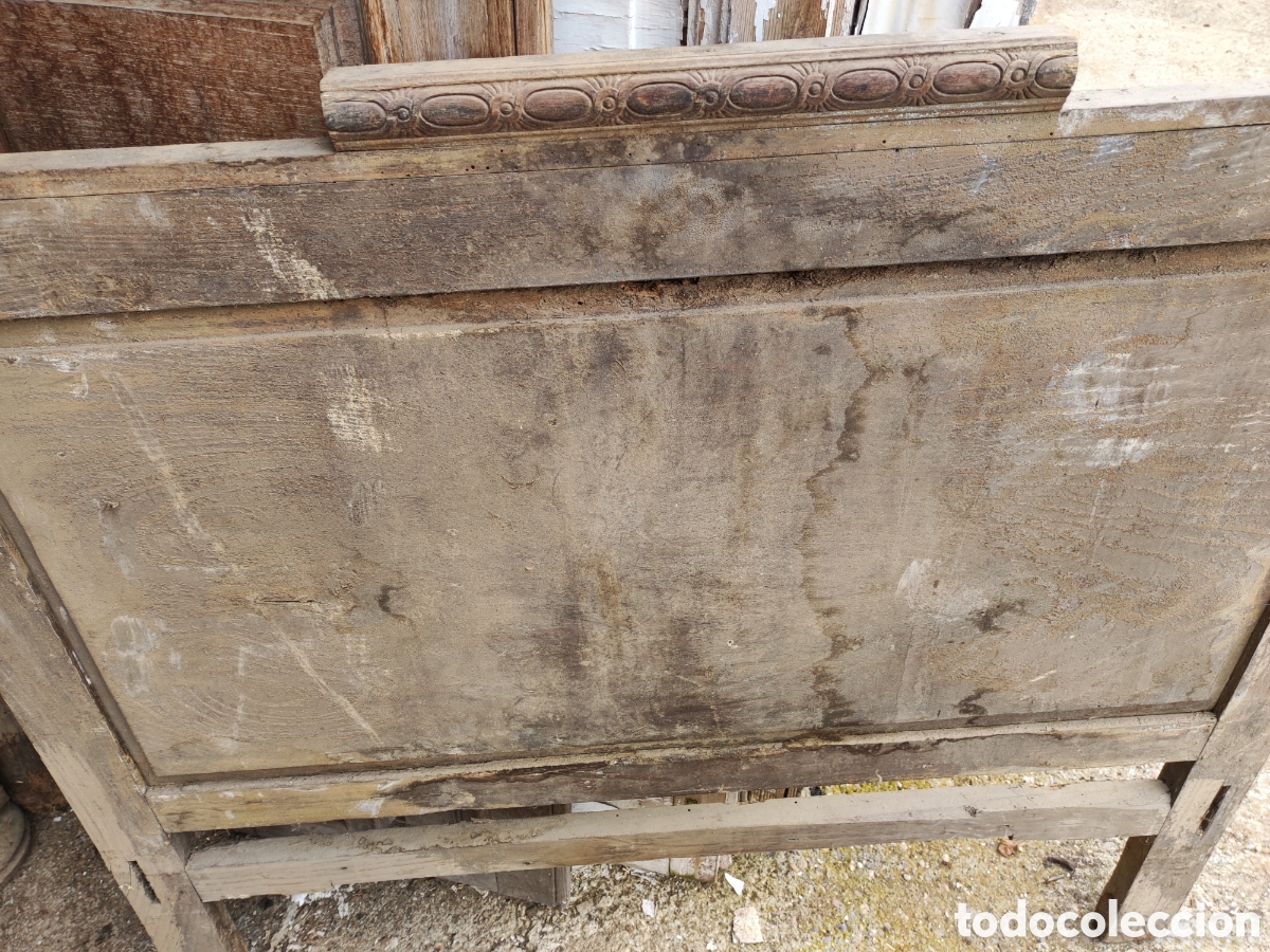 Antig&uuml;edades: Cabecero de cama para restaurar - Foto 2