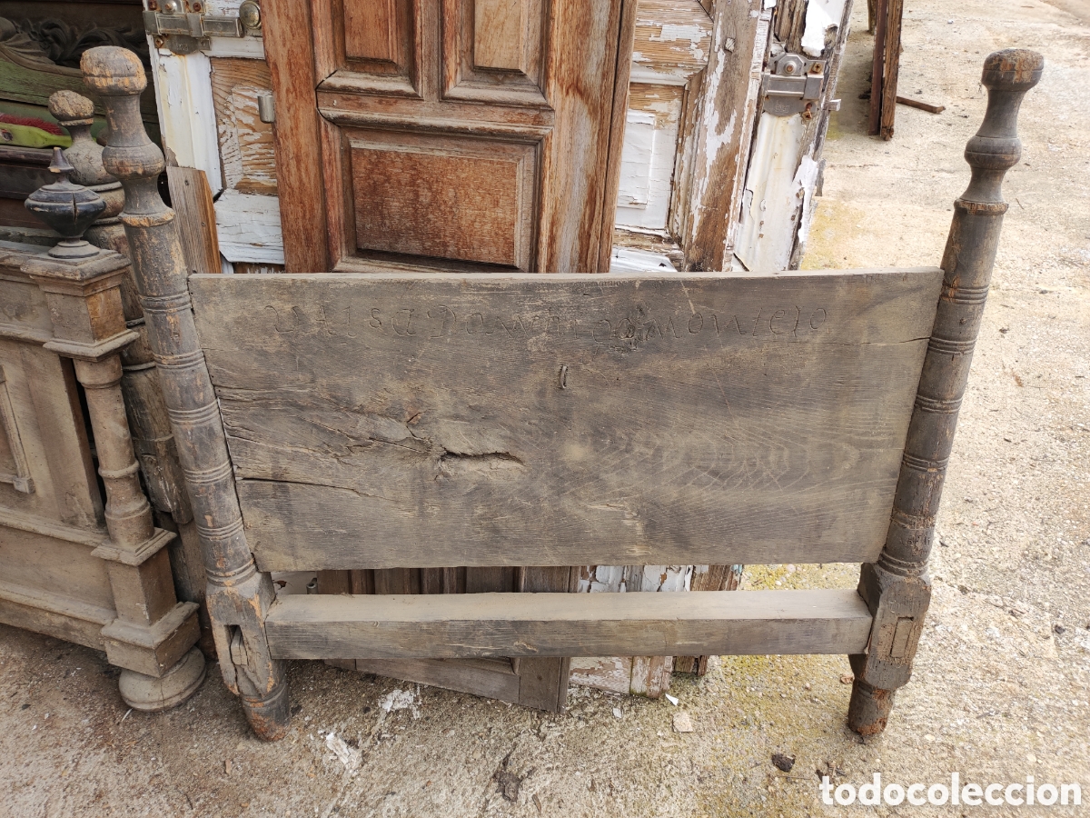 Antig&uuml;edades: Cabecero de cama para restaurar - Foto 1