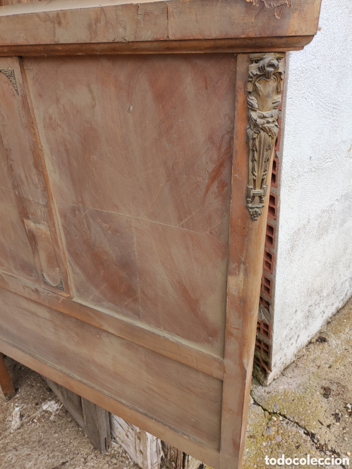 Antig&uuml;edades: Cabecero de cama para restaurar - Foto 2