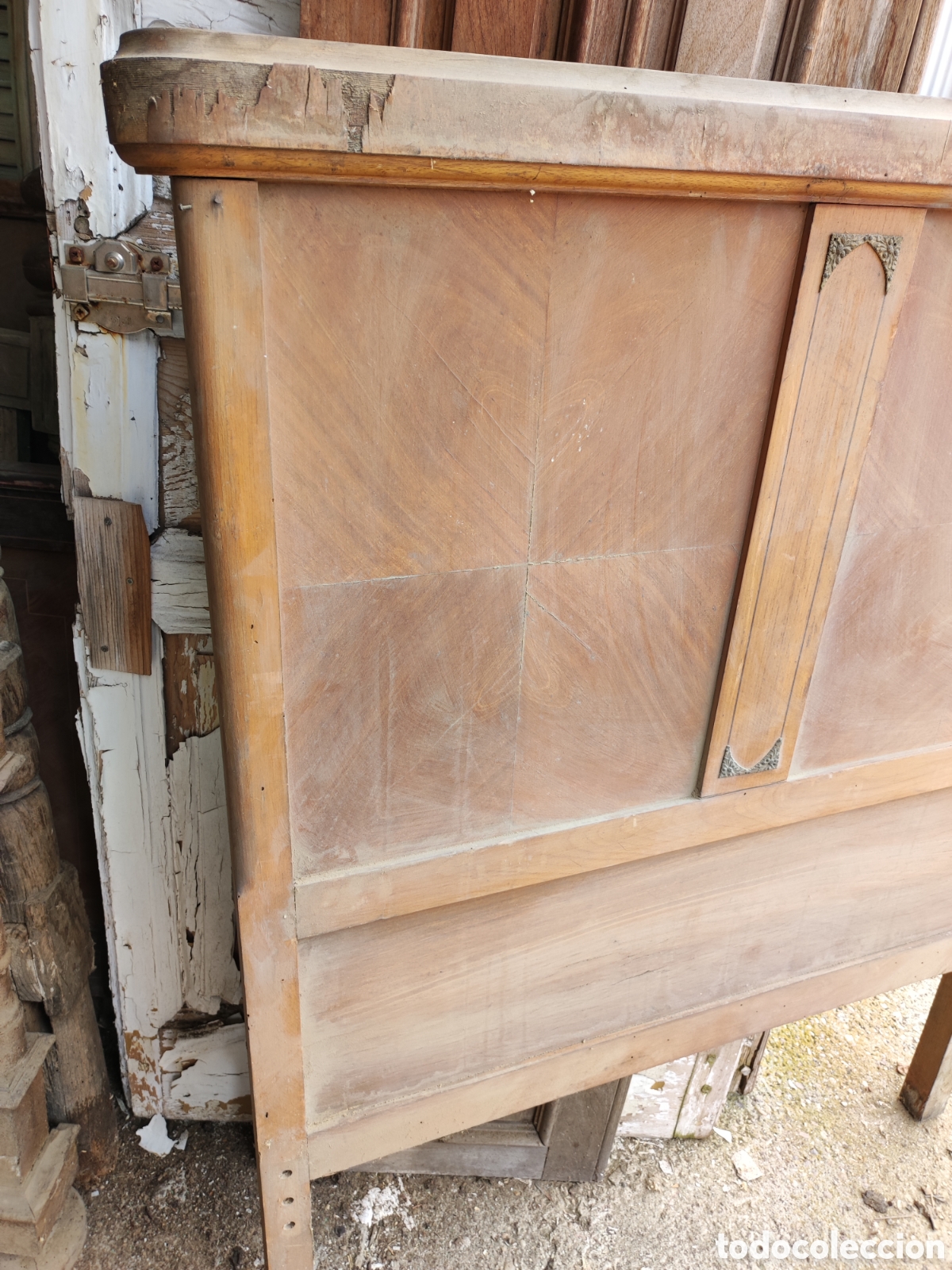 Antig&uuml;edades: Cabecero de cama para restaurar - Foto 3