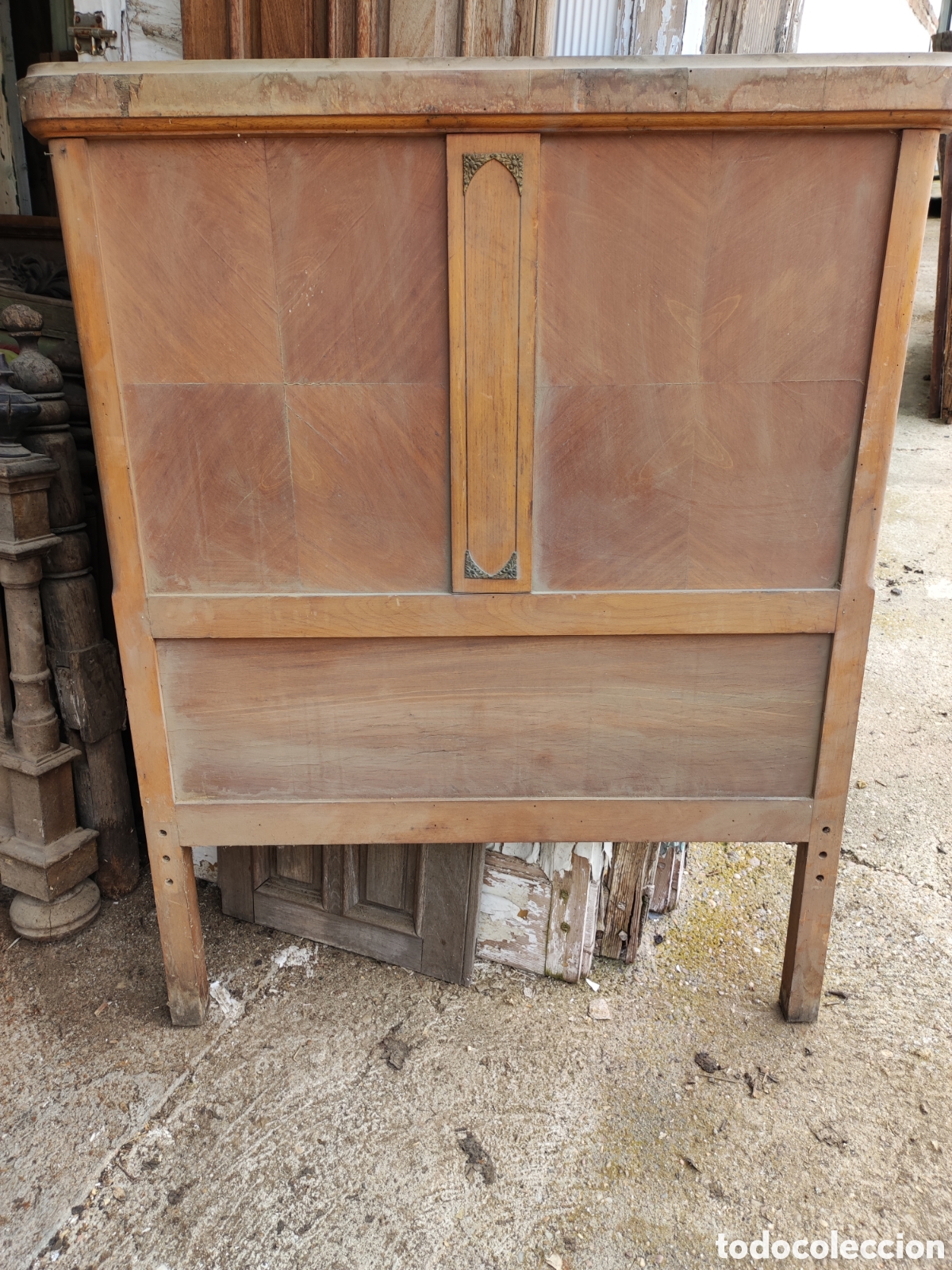 Antig&uuml;edades: Cabecero de cama para restaurar - Foto 1