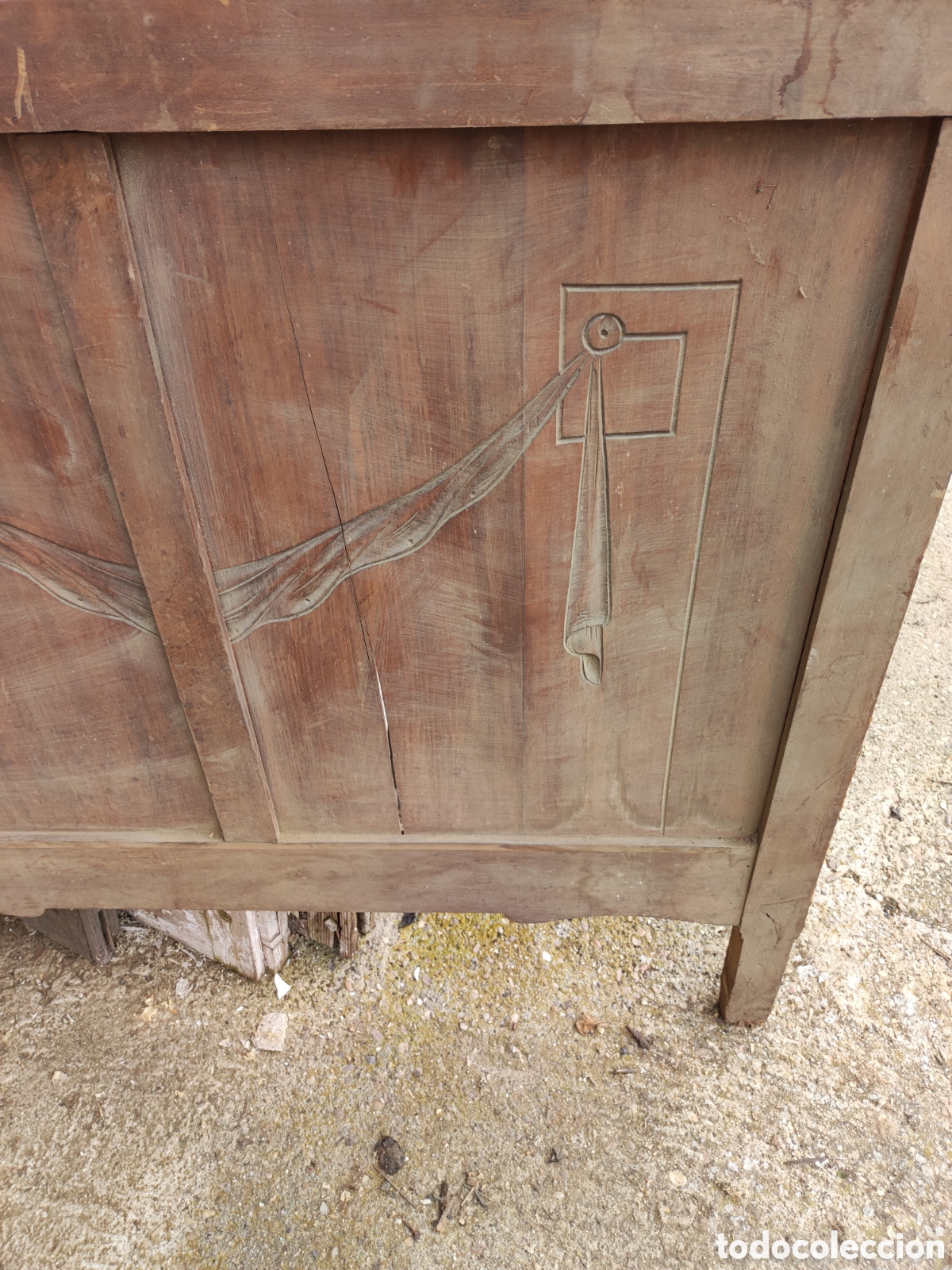 Antig&uuml;edades: Cabecero de cama para restaurar - Foto 3