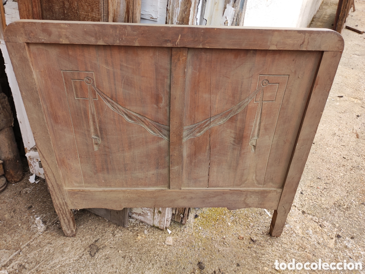 Antig&uuml;edades: Cabecero de cama para restaurar - Foto 1