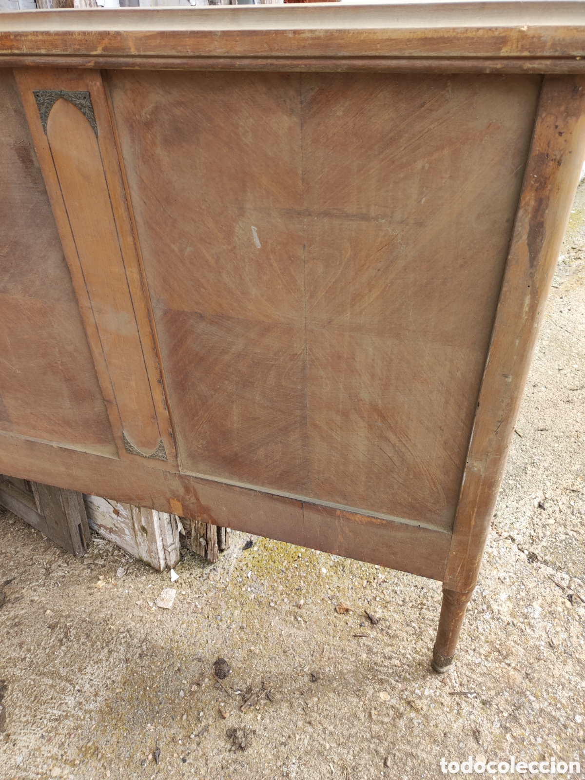 Antig&uuml;edades: Cabecero de cama para restaurar - Foto 3