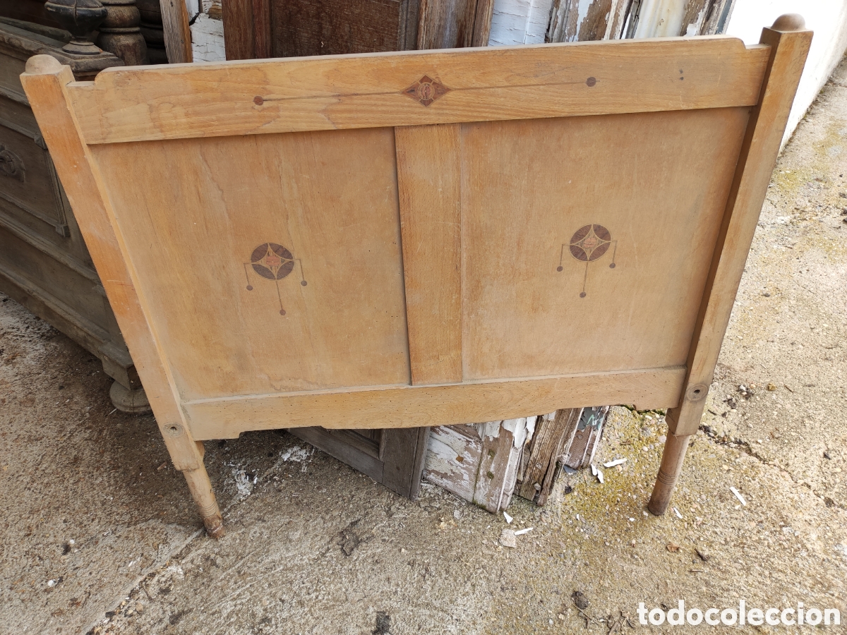 Antig&uuml;edades: Cabecero de cama para restaurar - Foto 1