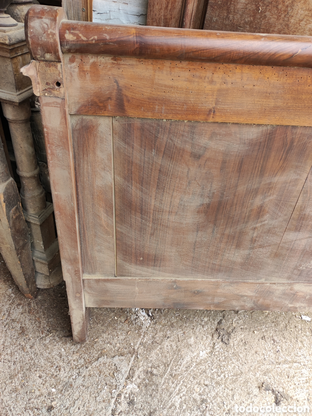 Antig&uuml;edades: Cabecero de cama para restaurar - Foto 2