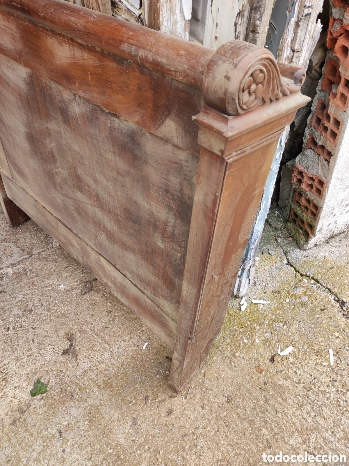 Antig&uuml;edades: Cabecero de cama para restaurar - Foto 3
