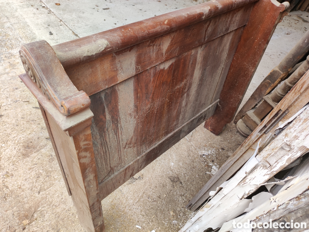 Antig&uuml;edades: Cabecero de cama para restaurar - Foto 4