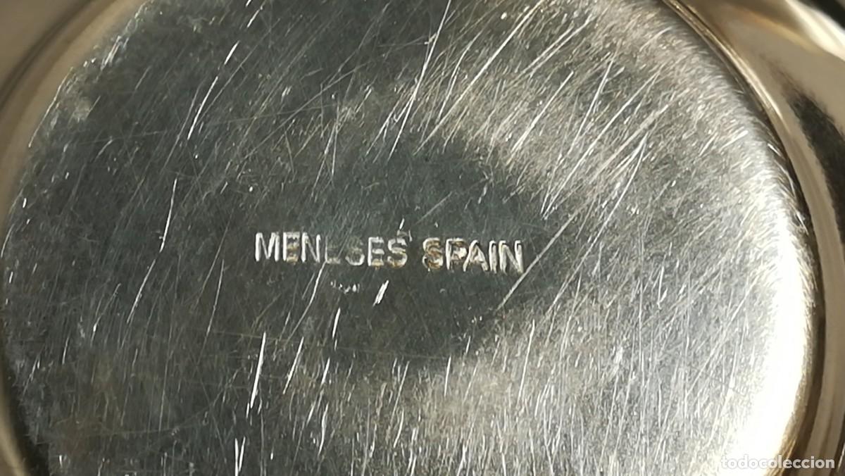 Antig&uuml;edades: CUENCO FORMA PERA DE METAL PLATEADO MARCA MENESES - Foto 5