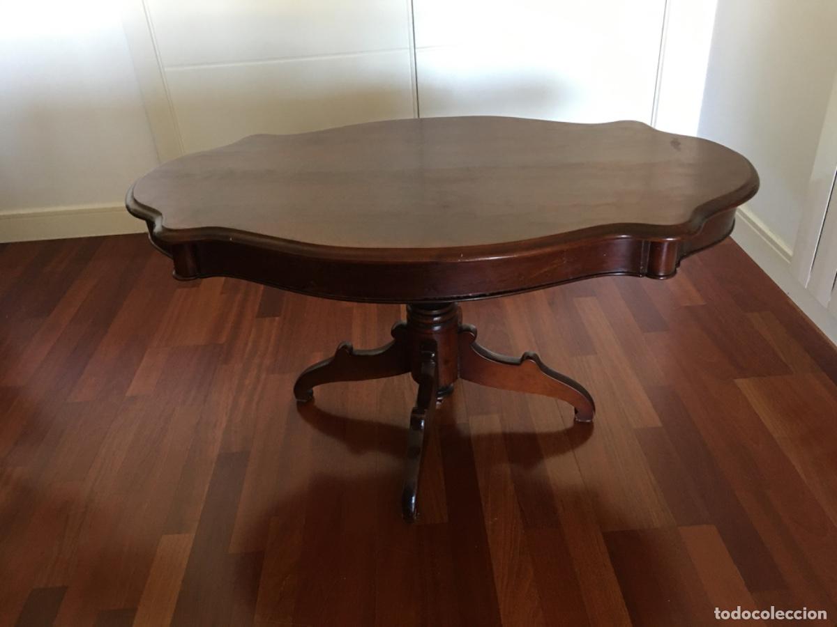 Antig&uuml;edades: Mesa de centro, madera de caoba - Foto 2