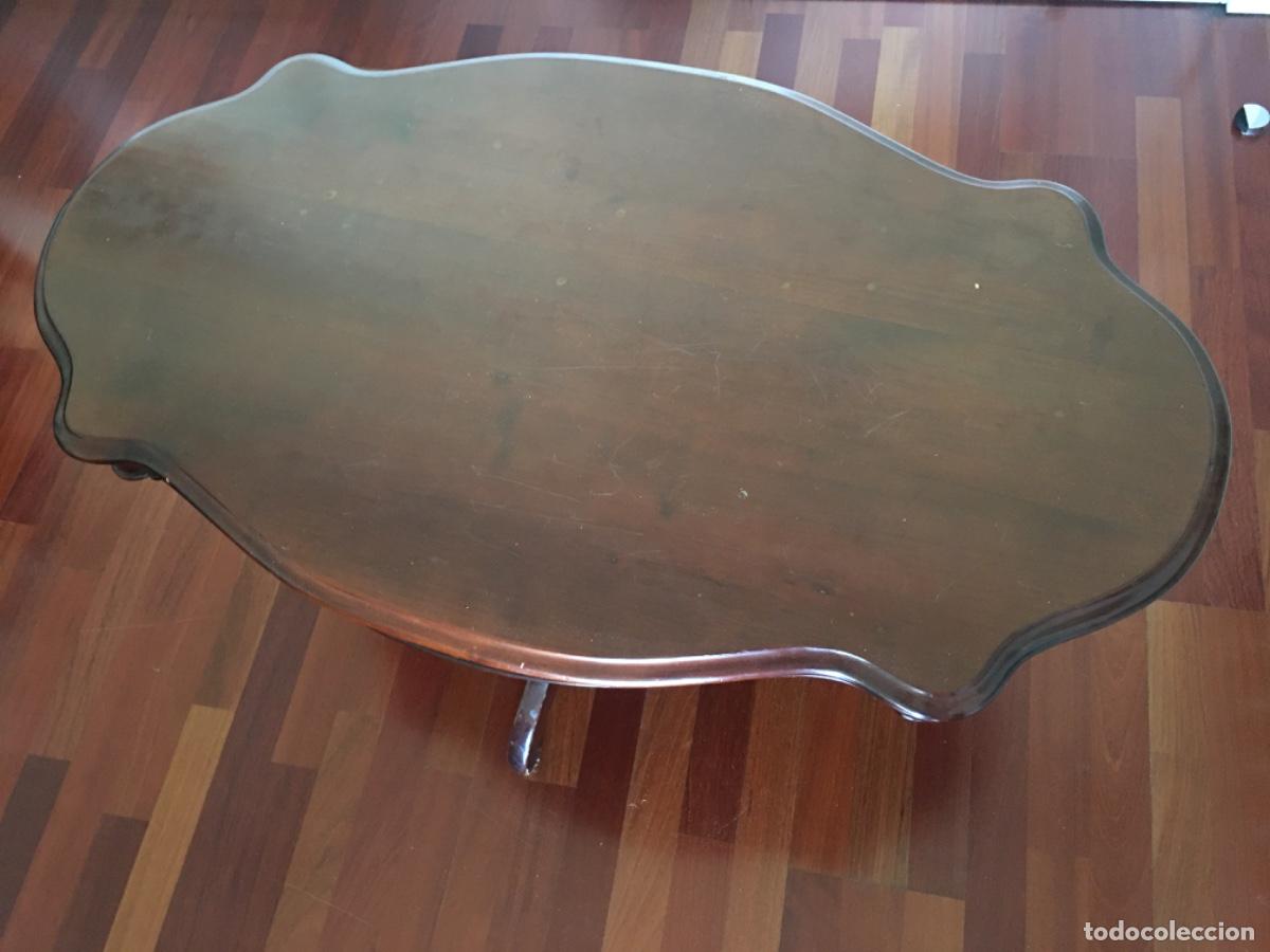 Antig&uuml;edades: Mesa de centro, madera de caoba - Foto 4