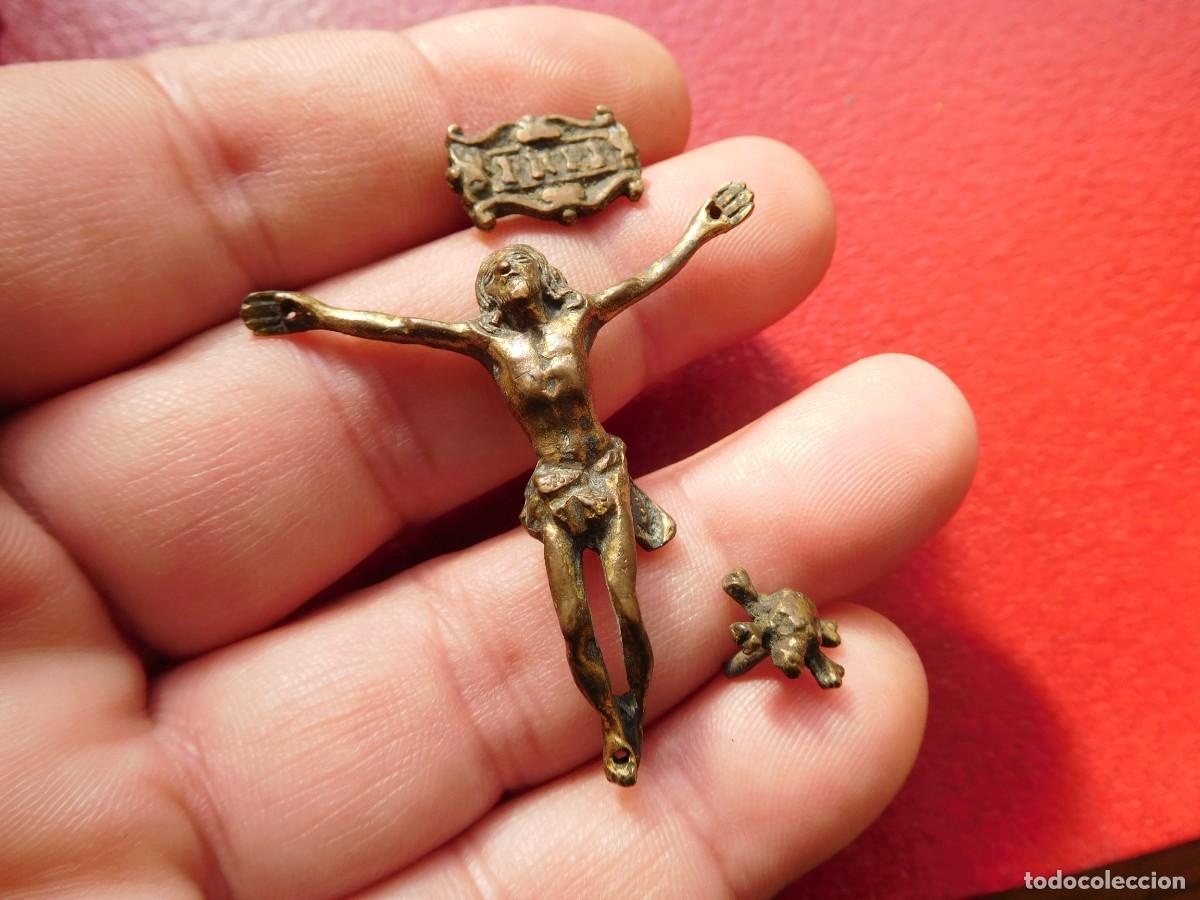 Antig&uuml;edades: Cristo antiguo de bronce - Foto 2