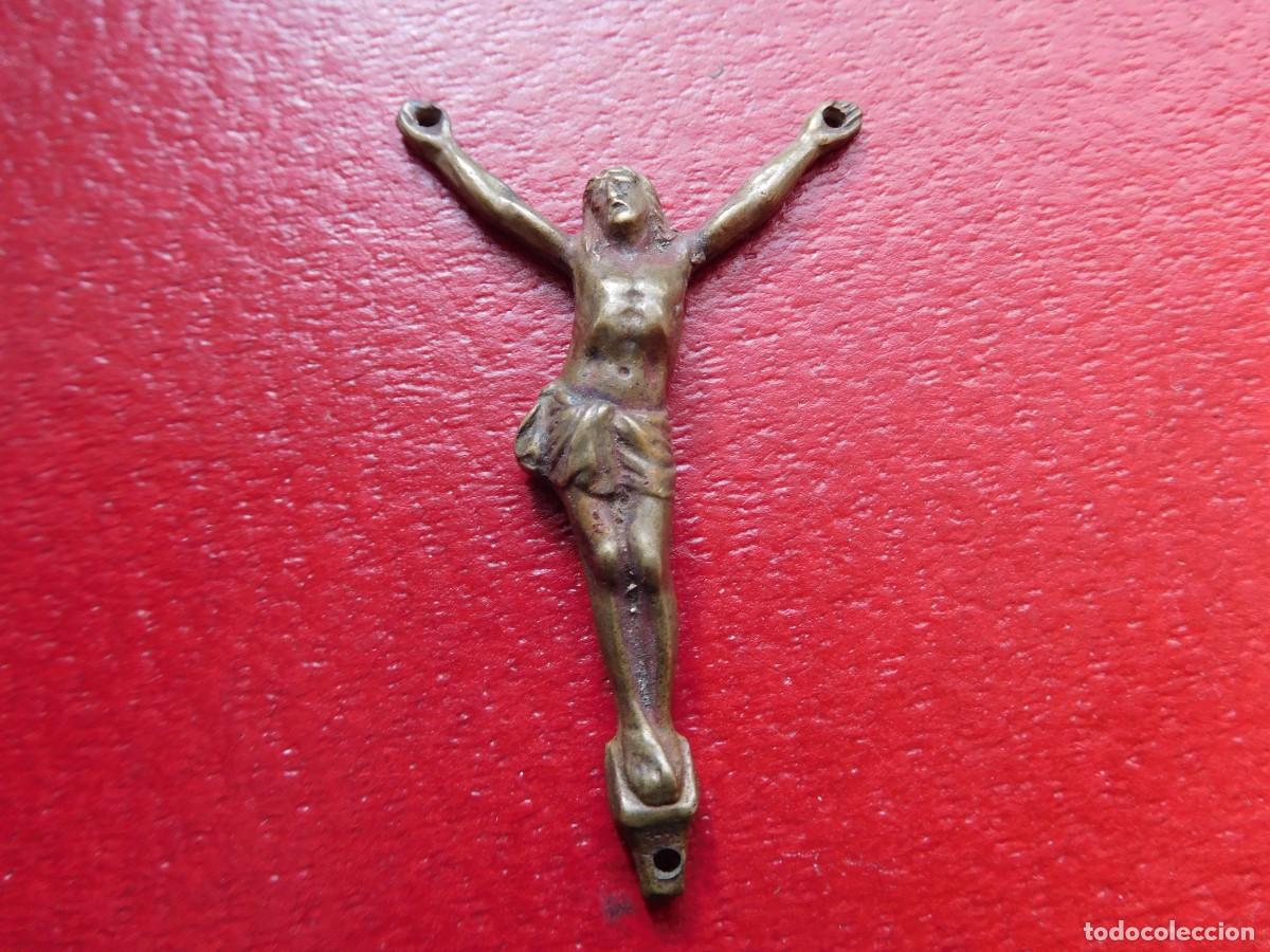 Antig&uuml;edades: Cristo antiguo de bronce - Foto 1