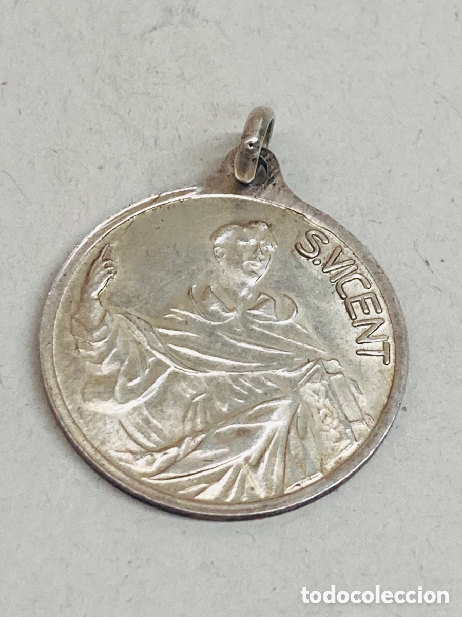 Antig&uuml;edades: Medalla de plata religiosa - Foto 1