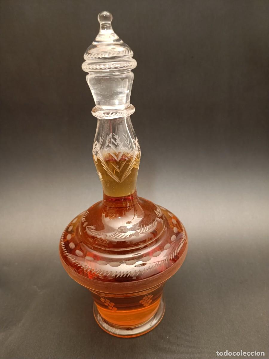 Antig&uuml;edades: BOTELLA S.XIX EN CRISTAL NUMERADA DE LA GRANJA ? - Foto 1