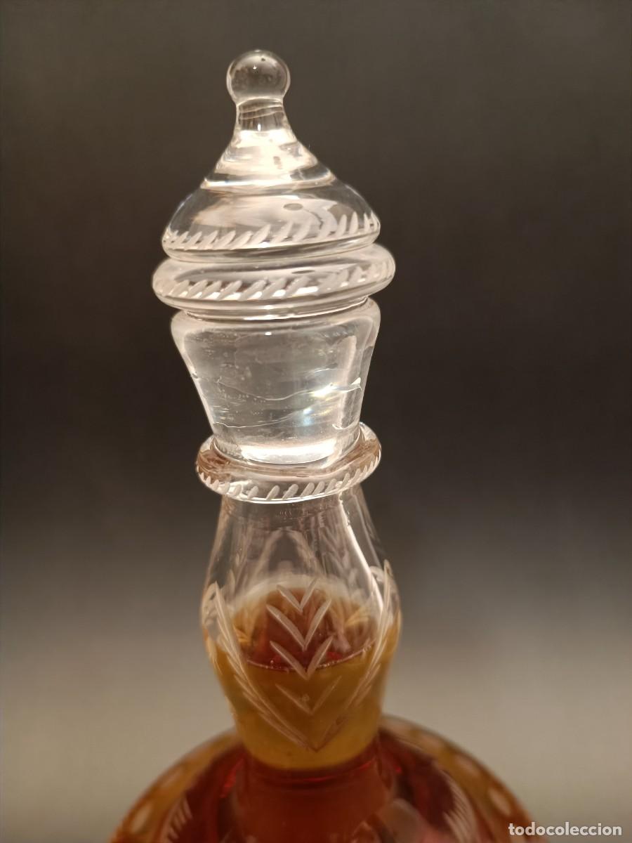 Antig&uuml;edades: BOTELLA S.XIX EN CRISTAL NUMERADA DE LA GRANJA ? - Foto 3