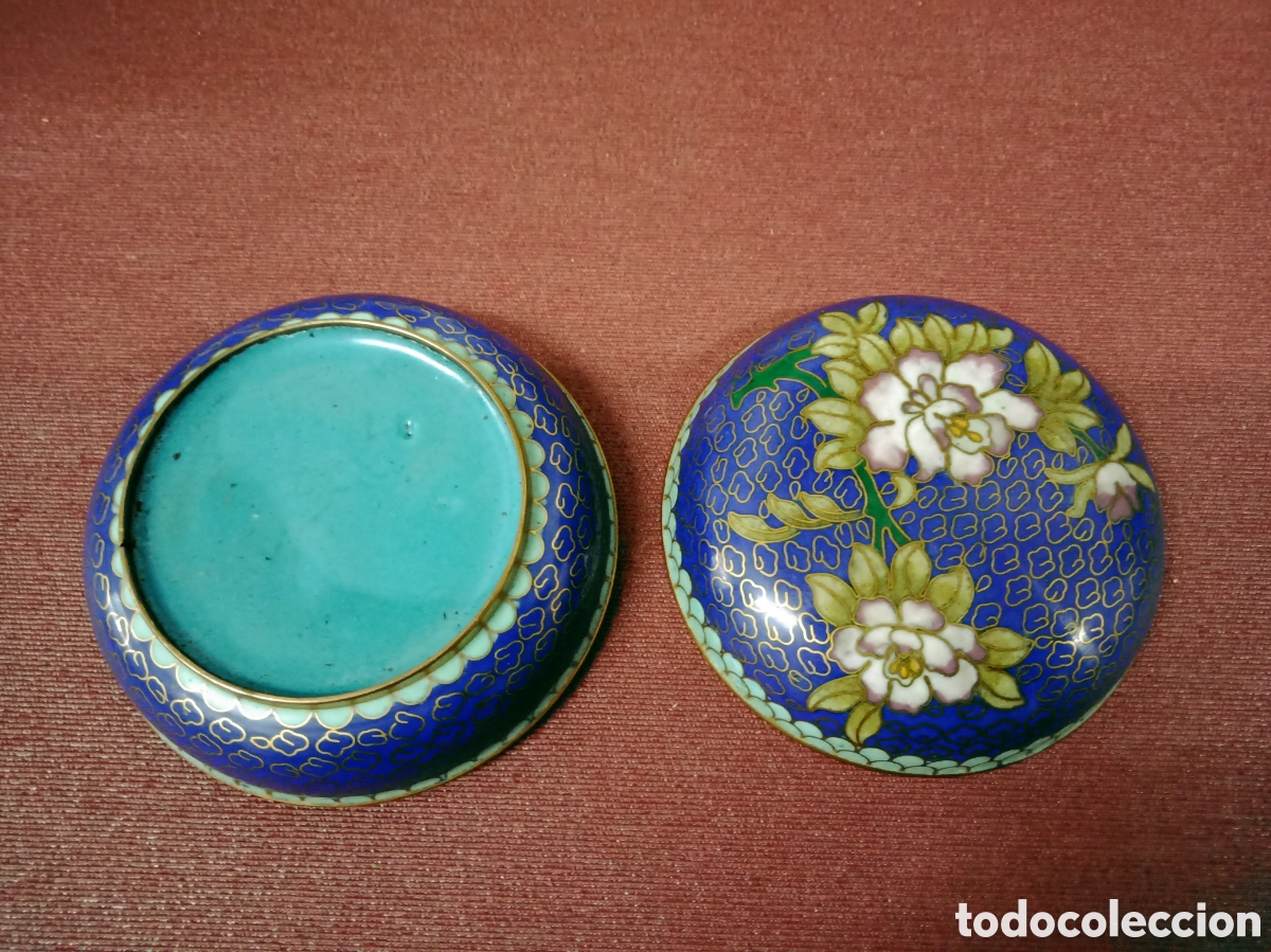 Antig&uuml;edades: Cloisonne caja china - Foto 2