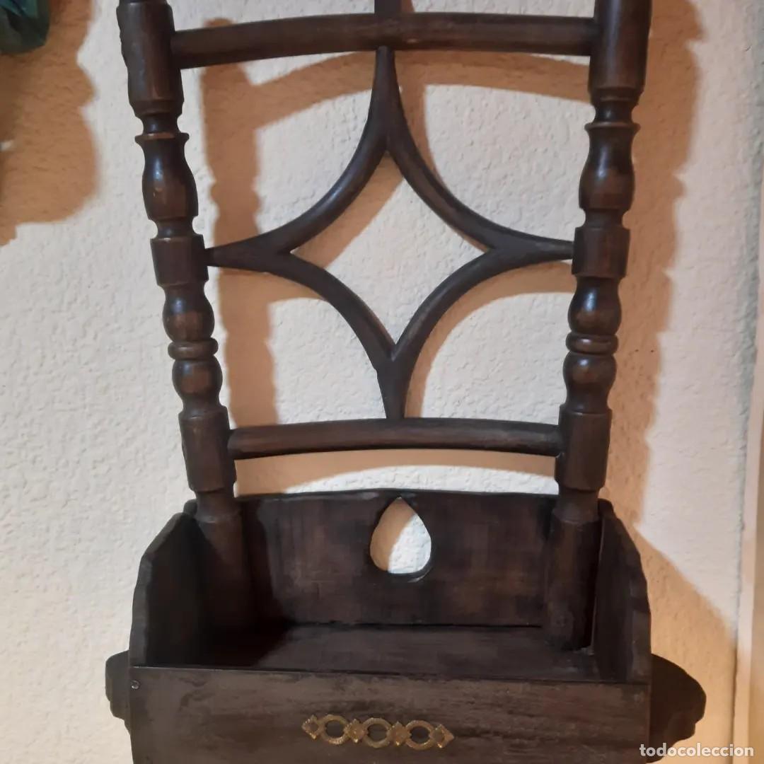 Antig&uuml;edades: MUEBLE SINGULAR HECHO CON RESTOS DE SILLA - Foto 2