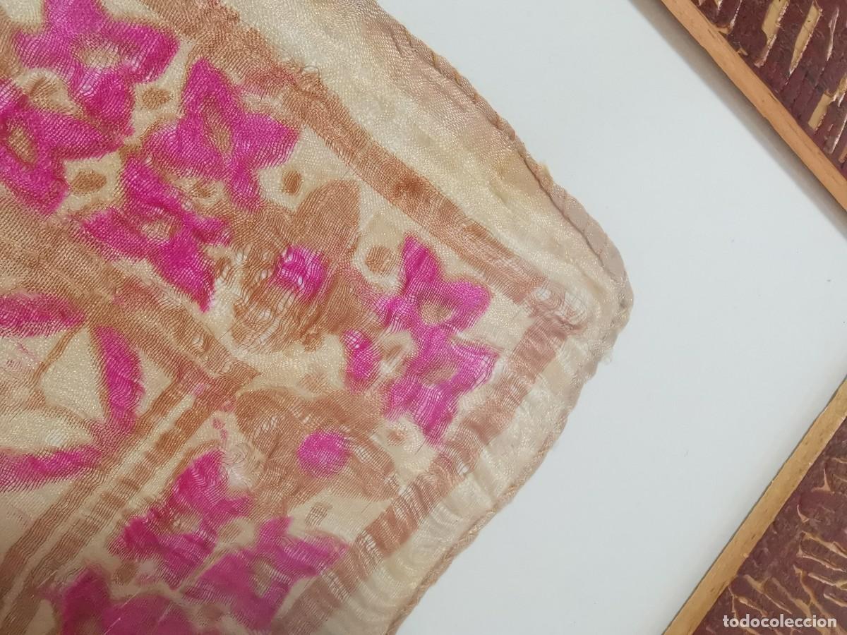Antig&uuml;edades: PA&Ntilde;UELO SEDA SIGLO XVIII - Foto 25
