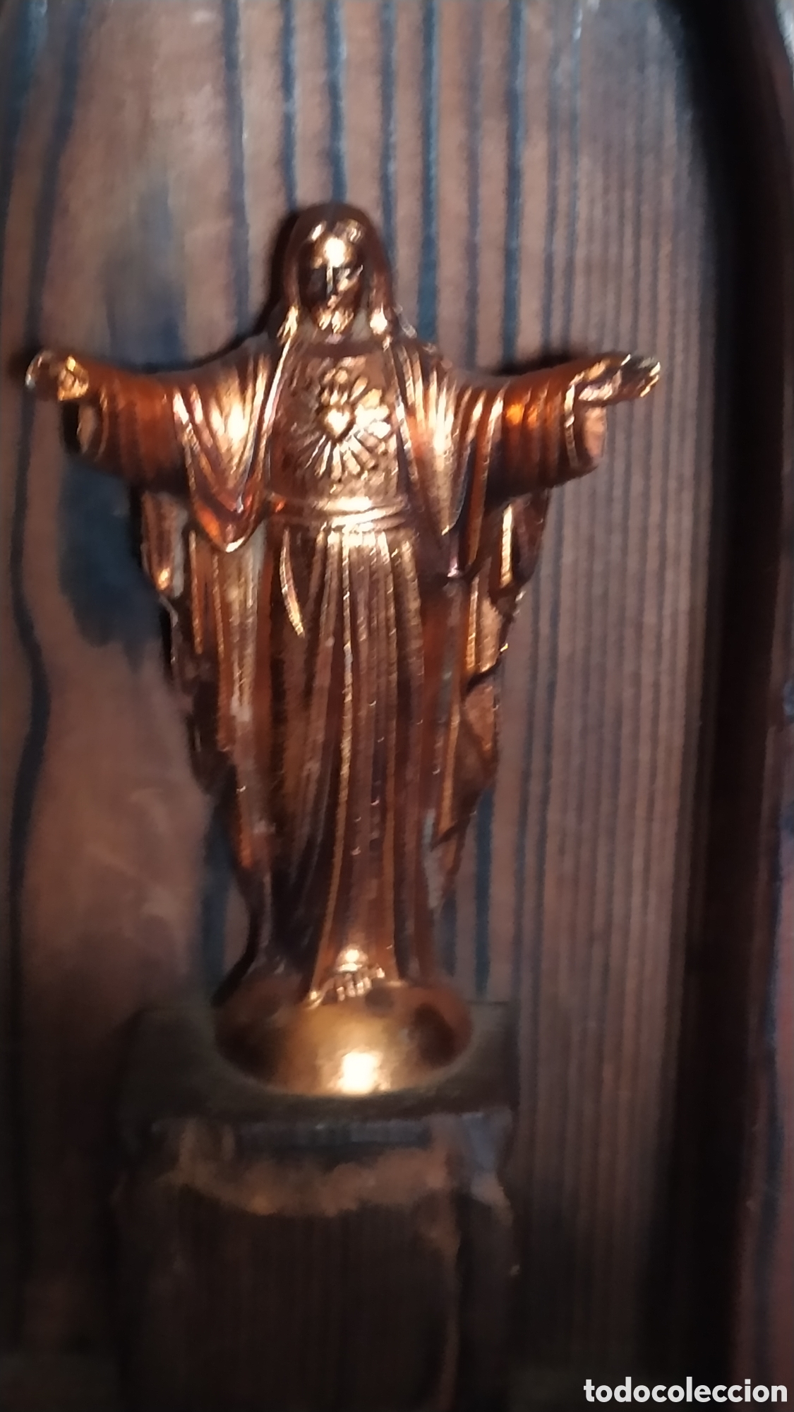 Antig&uuml;edades: ANTIGUA CAPILLA DE MADERA SAGRADO CORAZ&Oacute;N - Foto 8