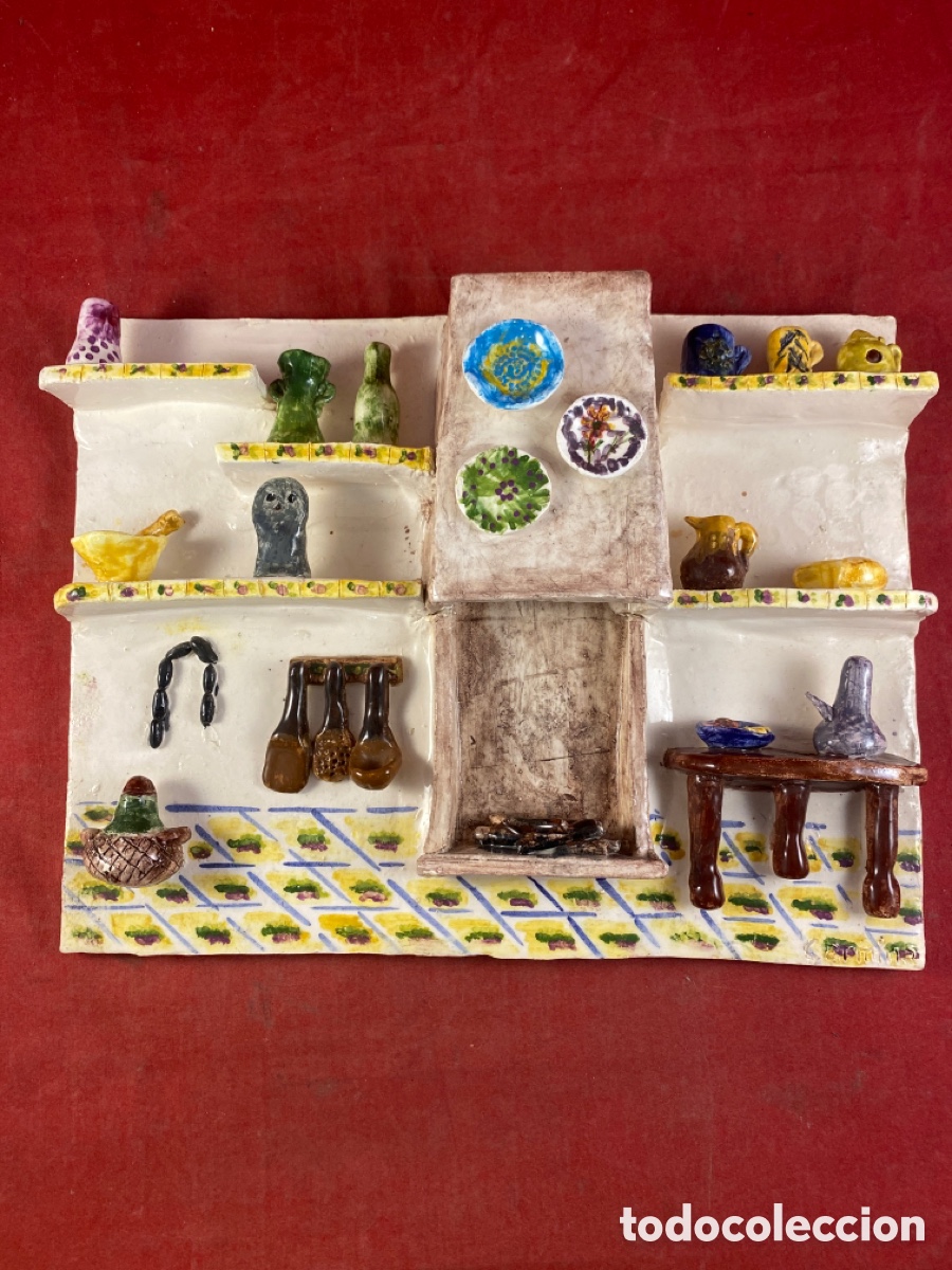 Antig&uuml;edades: PLACA CER&Aacute;MICA ESMALTADA COCINA - Foto 5