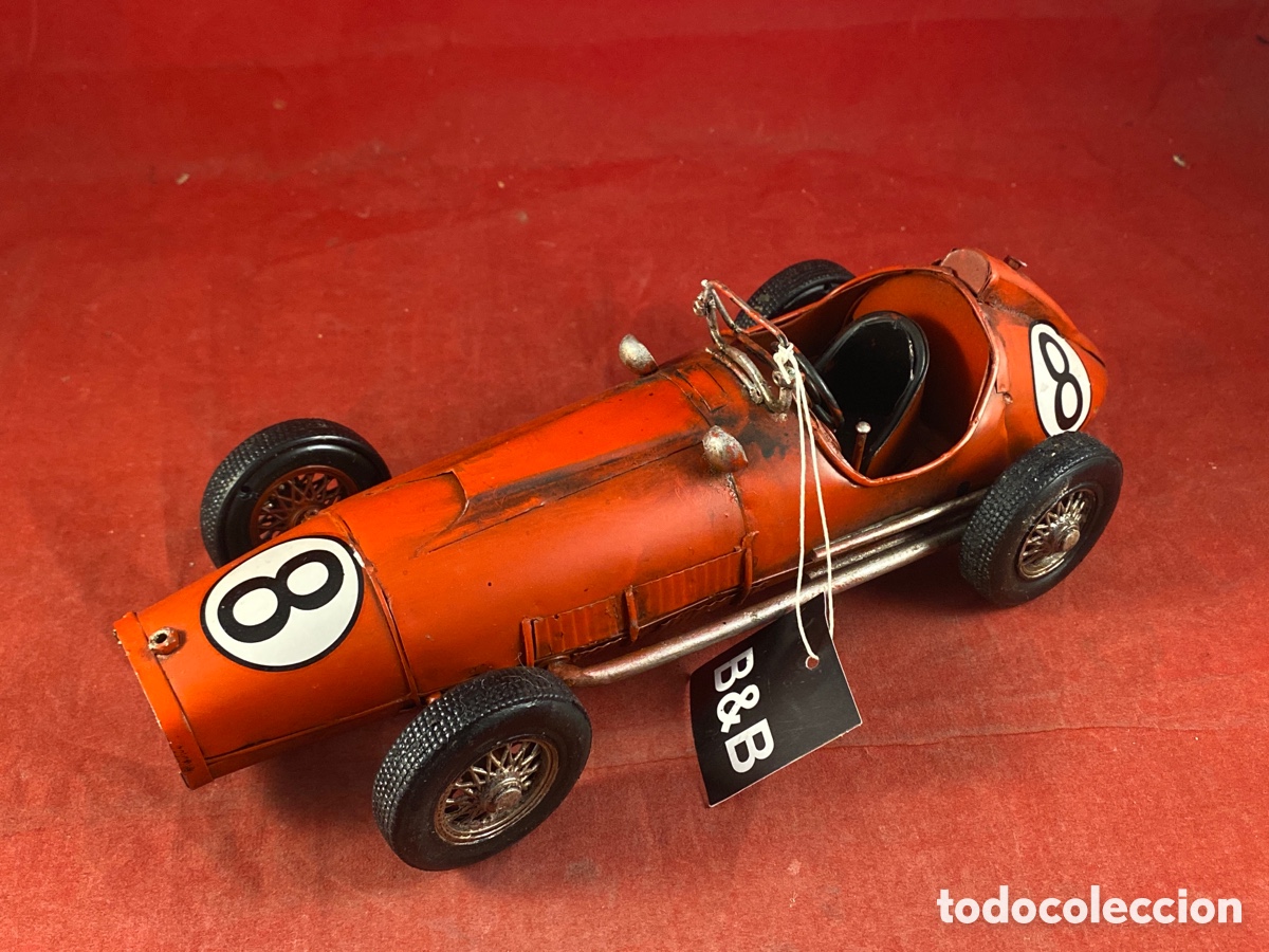 Antiques: COCHE CARRERAS DE METAL PARA DECORACI&Oacute;N