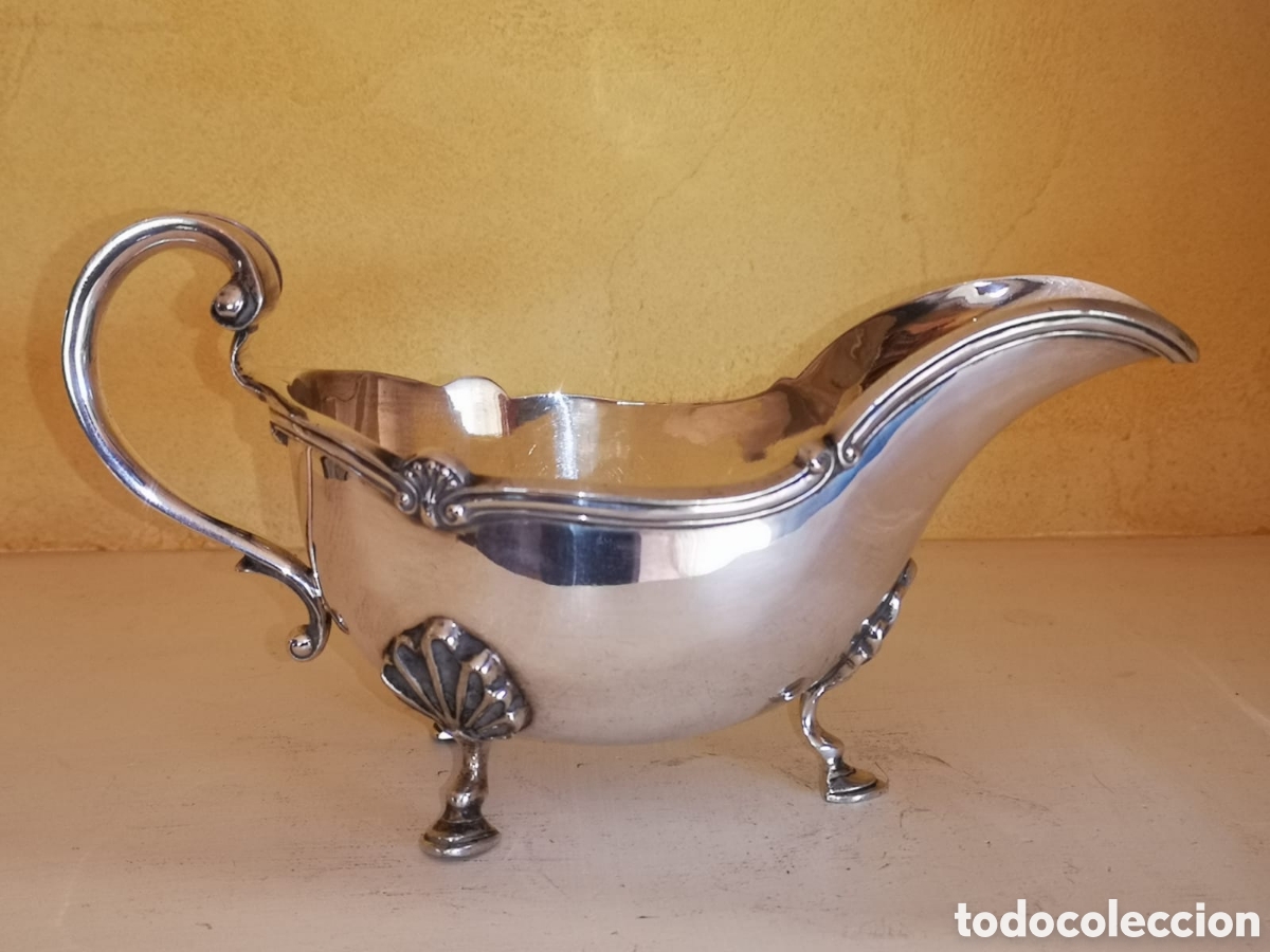 Antig&uuml;edades: Salsera plateado Inglaterra - Foto 2