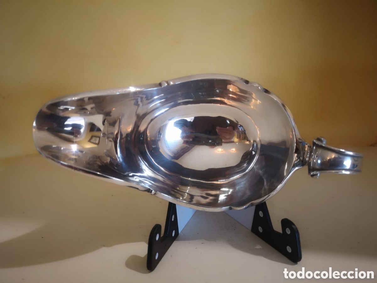 Antig&uuml;edades: Salsera plateado Inglaterra - Foto 3