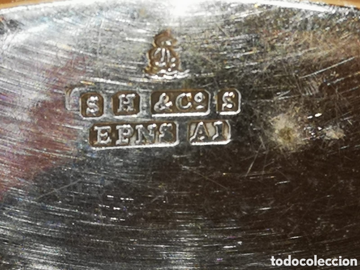Antig&uuml;edades: Cuenco de confiter&iacute;a plateado Inglaterra - Foto 3