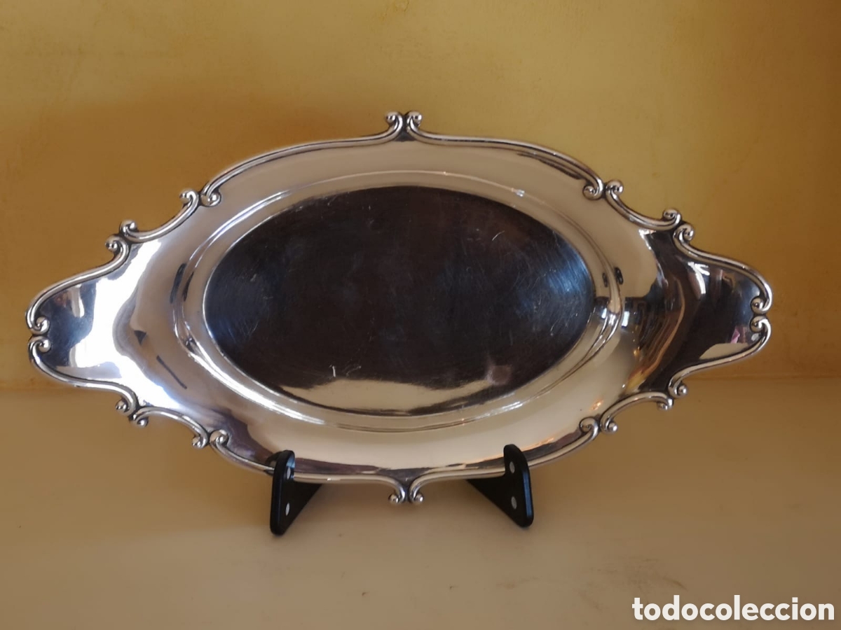 Antig&uuml;edades: Cuenco de confiter&iacute;a plateado Inglaterra - Foto 1