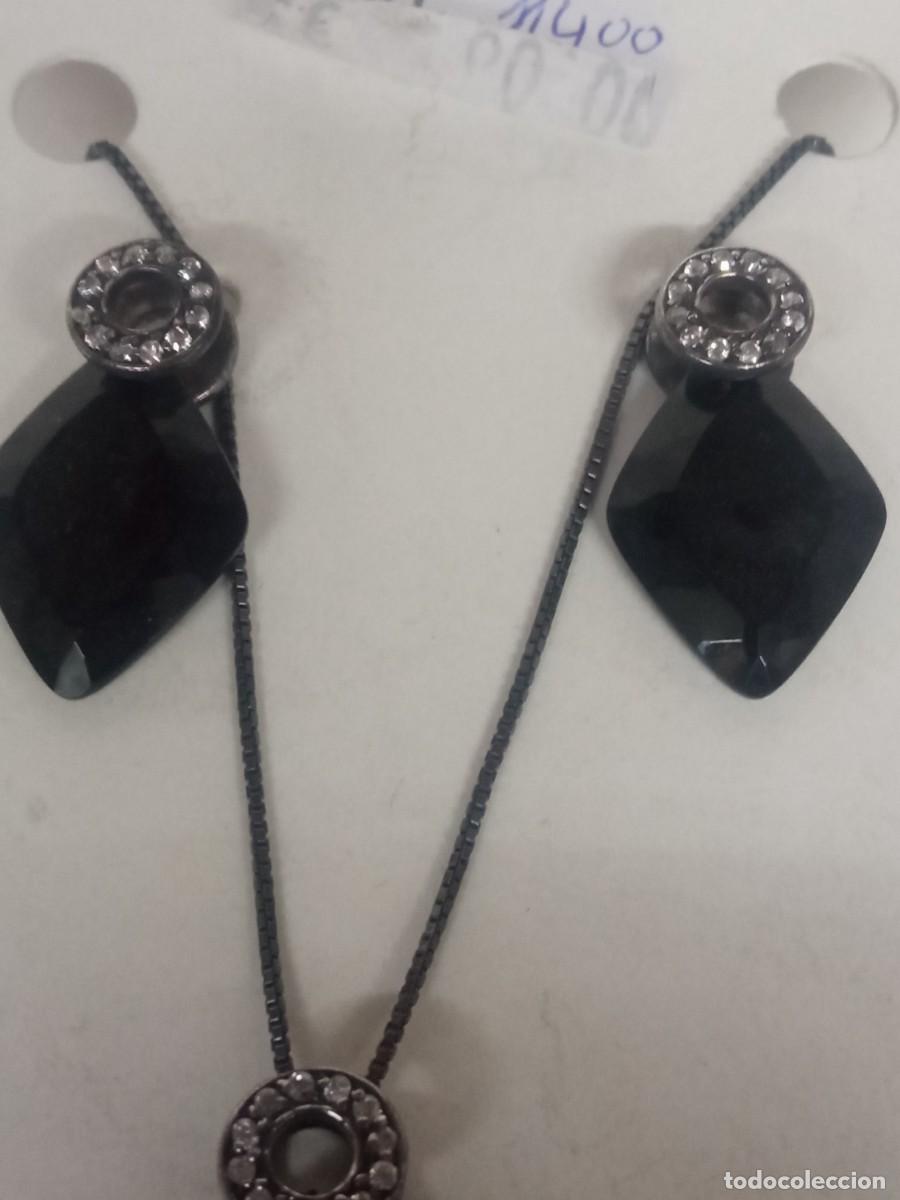 Antig&uuml;edades: J. Gargantilla y pendientes plata + - Foto 2