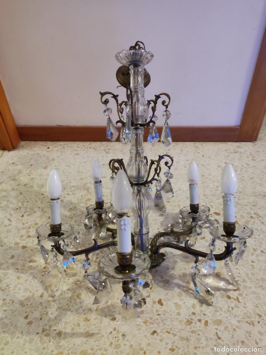 Antig&uuml;edades: Lampara Techo Lagrimas 60cm - Foto 1