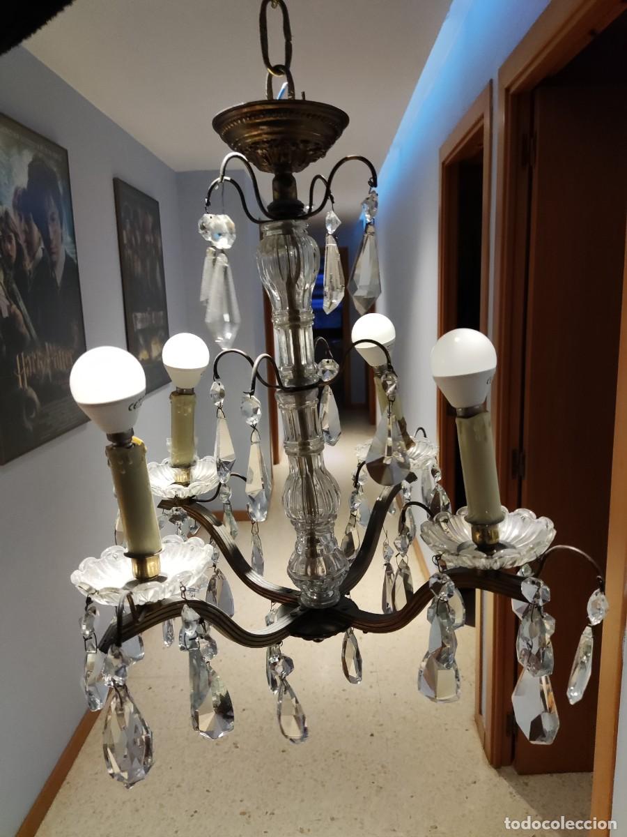 Antig&uuml;edades: Lampara Techo Lagrimas 50cm - Foto 1
