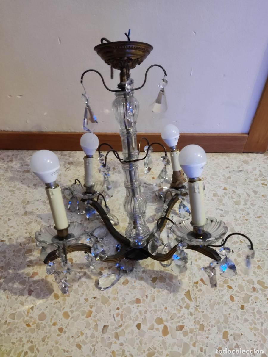 Antig&uuml;edades: Lampara Techo Lagrimas 50cm - Foto 4