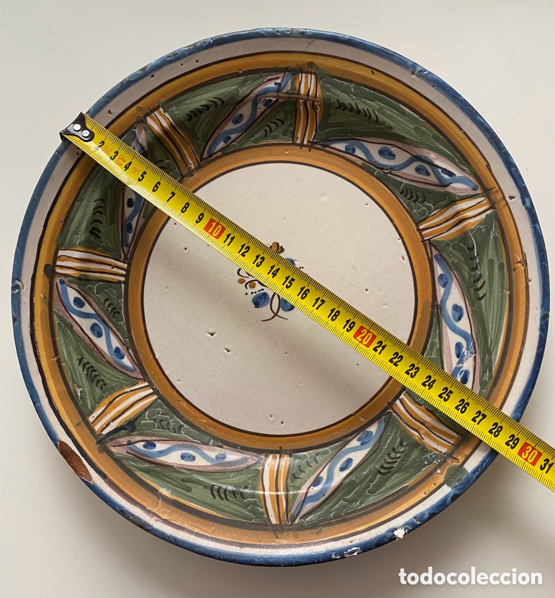Antig&uuml;edades: Bonito plato de cer&aacute;mica - Foto 2