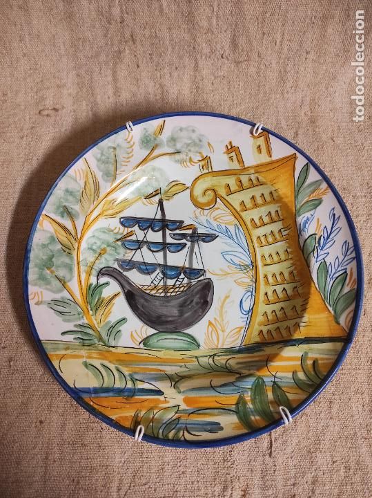 Antig&uuml;edades: plato de manises - Foto 1